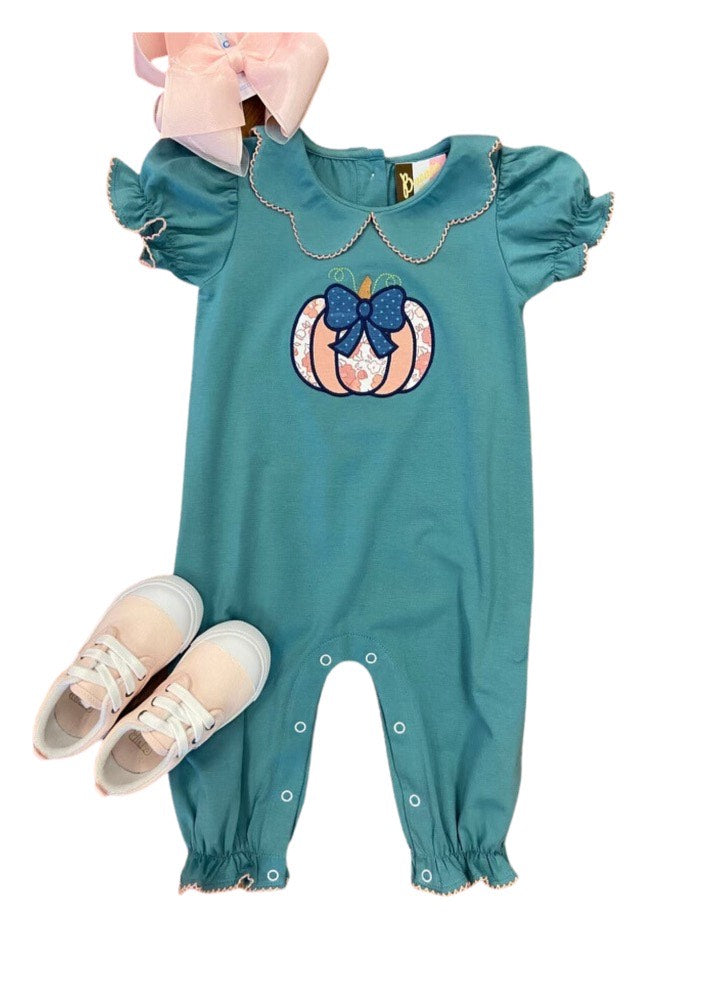 Girl Pumpkin Romper