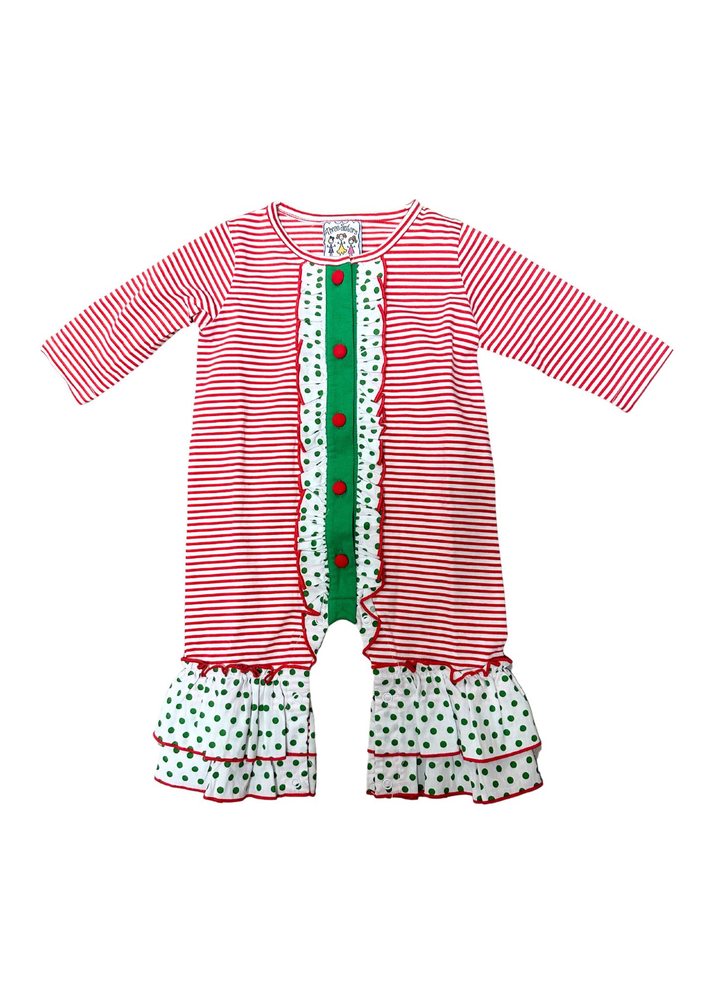 Ruffle Christmas Romper