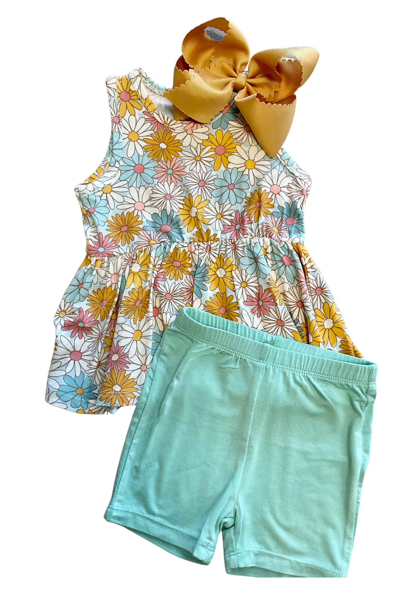 Good Vibes Daisy Bile Short Set