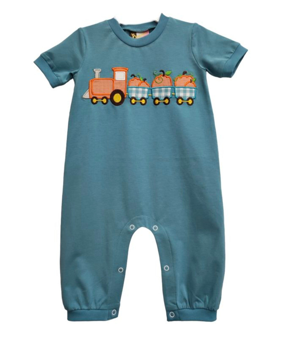 Pumpkin Train Boys Romper