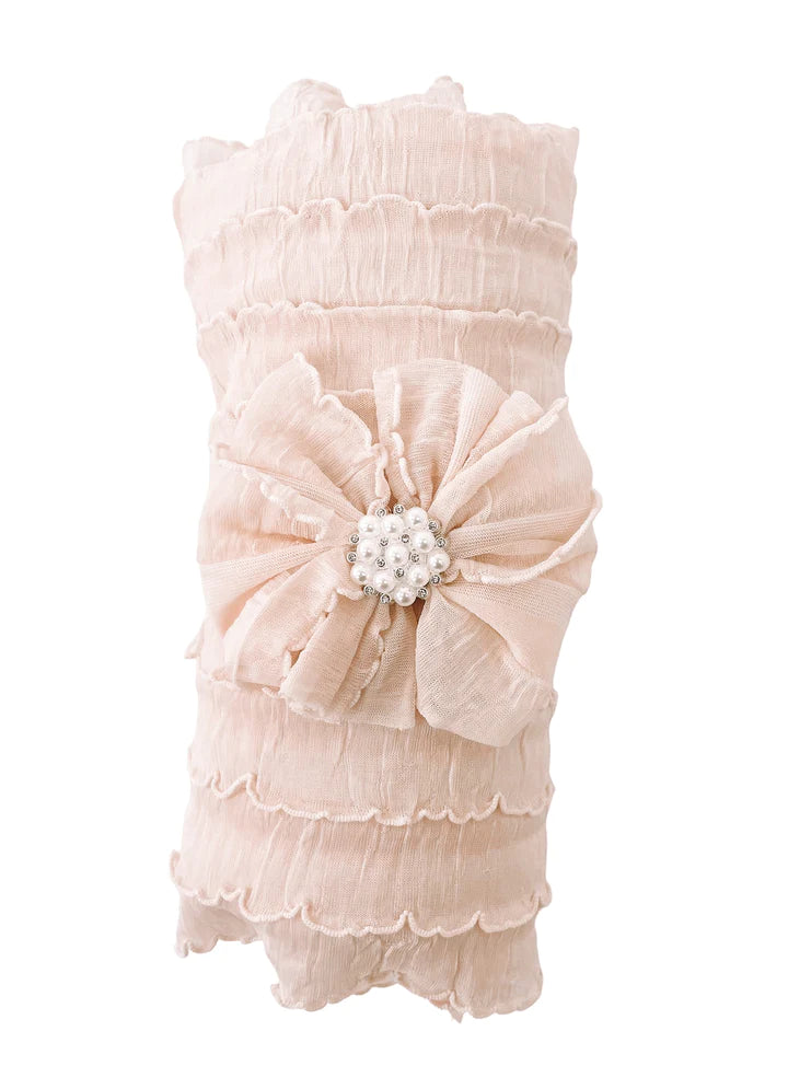 Ruffle Swaddle with Headband