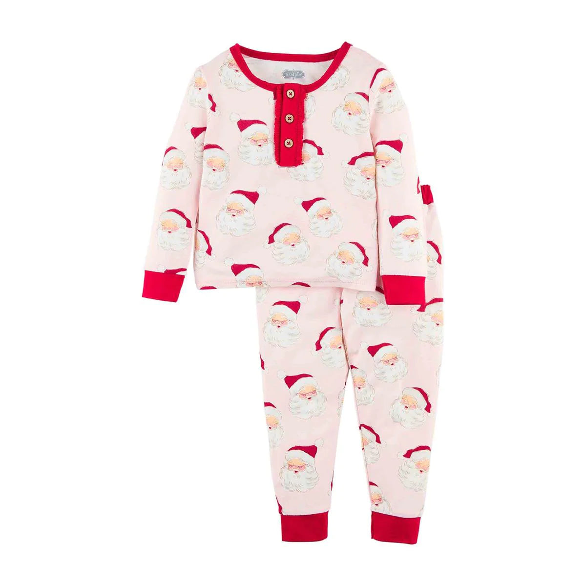 Pink Vintage Santa Pajamas
